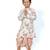 White Embroidered Floral Kurta with Dhoti