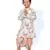 White Embroidered Floral Kurta with Dhoti