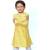 Yellow Embroidered Kurta with Chudidar