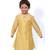 Yellow Embroidered Kurta with Chudidar