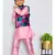 Floral Bandi with pink Kurta and Pajama