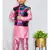 Floral Bandi with pink Kurta and Pajama