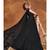 Black Net Embroidered Women Semi Stitched Heavy Long Gown