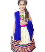Anitabalia_label small girl cotton  Lehenga choliFULLY STITCHED.White