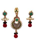 gold plated Multicolor Copper Pendants with earrings