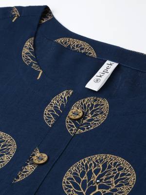 Teal Rayon stitched   kurta 4