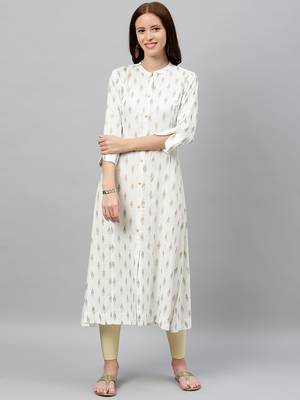 Grey Rayon stitched   kurta 1