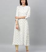 Grey Rayon stitched   kurta