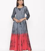 Grey Cotton stitched   kurta