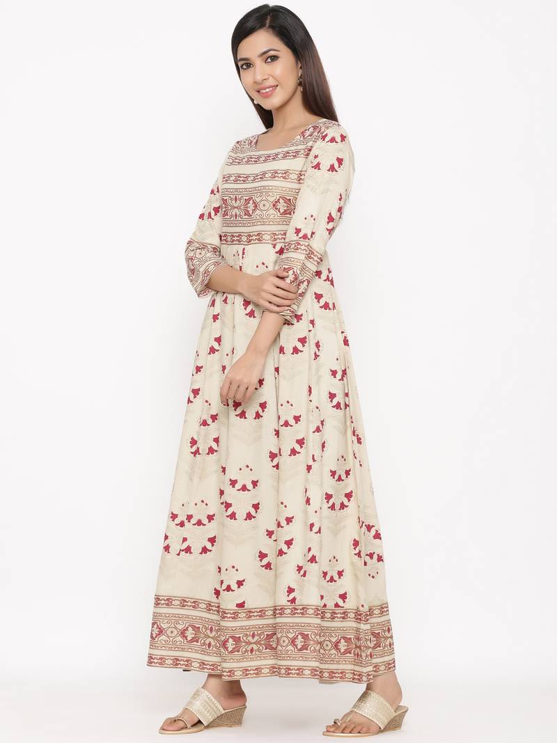 Red Rayon stitched   kurta