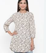 Off-white Cotton stitched   kurta