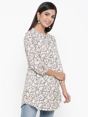 Off-white Cotton stitched   kurta 4