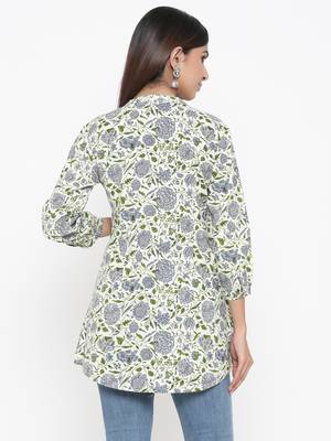 Off-white Rayon stitched   kurta 2