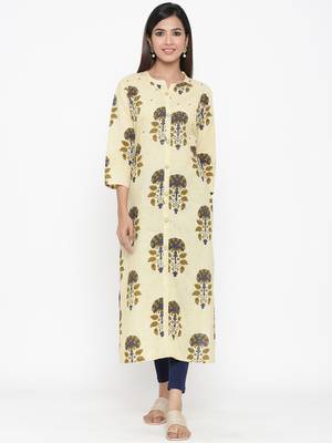 Off-white Cotton stitched   kurta 1