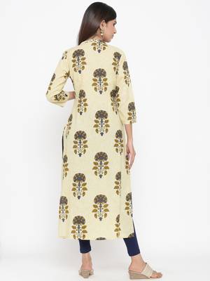 Off-white Cotton stitched   kurta 2