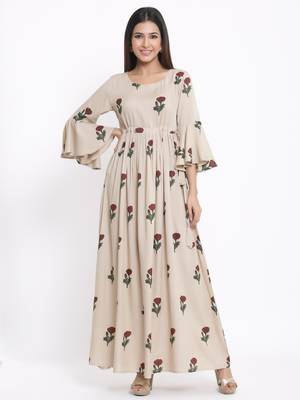 Off-white Rayon stitched   kurta 1