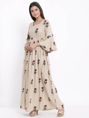 Off-white Rayon stitched   kurta 3