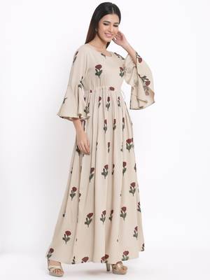 Off-white Rayon stitched   kurta 4