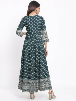 Dark Grey Rayon stitched   kurta 2