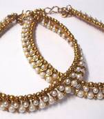Golden pearl And Pearl Anklet