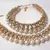 Golden Big Stone Pearl Anklet