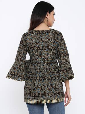 Brown Cotton stitched   kurta 2