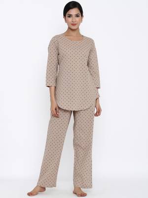 Cream Cotton stitched   TOP with     Palazzo 1