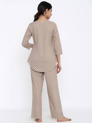 Cream Cotton stitched   TOP with     Palazzo 2