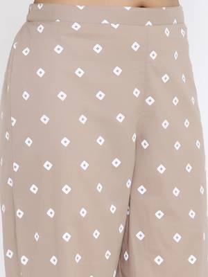 Cream Cotton stitched   TOP with     Palazzo 4