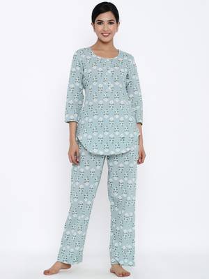 Grey Cotton stitched   TOP with     Palazzo 1