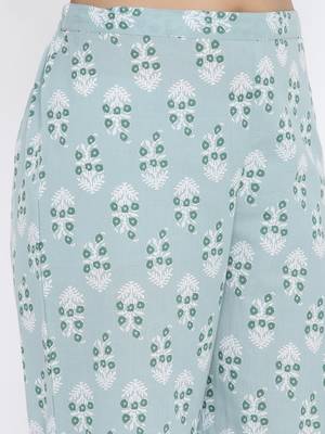 Grey Cotton stitched   TOP with     Palazzo 4