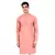 Pink plain cotton men-kurtas