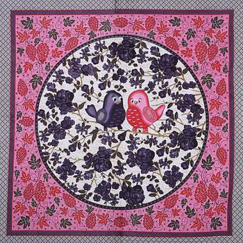 PINK  Traditional Jaipuri  Cotton Double Bedsheet with 2 Pillow Covers 5