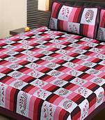 Maharoon  Traditional Jaipuri  Cotton Double Bedsheet with 2 Pillow Covers