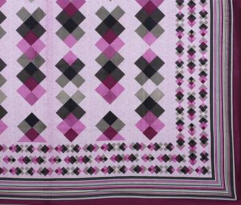 PURPLE  Traditional Jaipuri  Cotton Double Bedsheet with 2 Pillow Covers 5