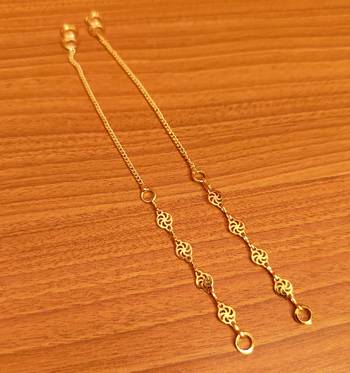 Gold danglers-drops 1