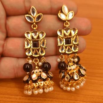 Black jhumkas 1