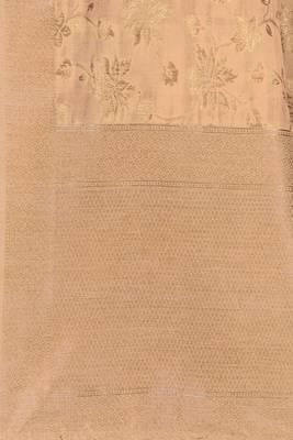 Beige Woven Art Silk Saree With Blouse 4