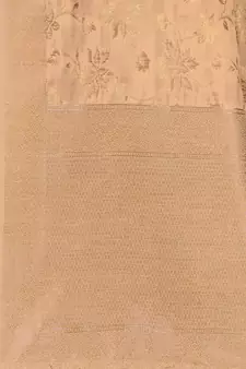 Beige Woven Art Silk Saree With Blouse