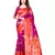 Multicolor woven banarasi silk saree with blouse