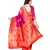 Multicolor woven banarasi silk saree with blouse