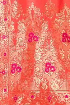 Multicolor Woven  Art Silk Saree With Blouse