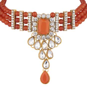 Orange agate necklaces 3