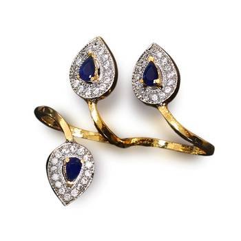 Multicolor gold plated antique gold Copper   Ring 1