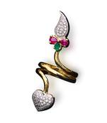 Multicolor gold plated antique gold Copper   Ring