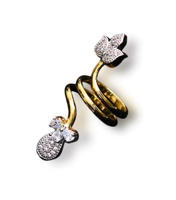 Multicolor gold plated antique gold Copper   Ring 1
