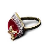 Multicolor gold plated antique gold Copper   Ring