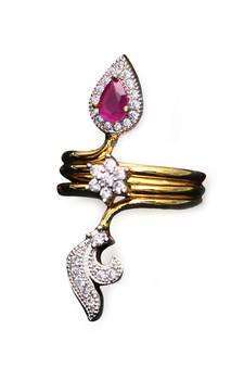 Multicolor gold plated antique gold Copper   Ring