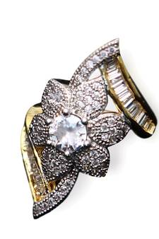 Multicolor gold plated antique gold Copper   Ring