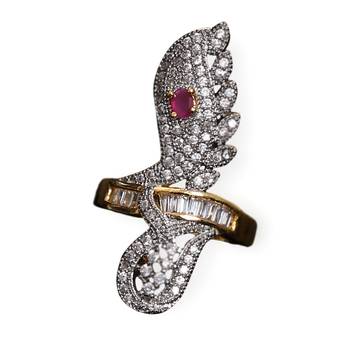 Multicolor gold plated antique gold Copper   Ring 1